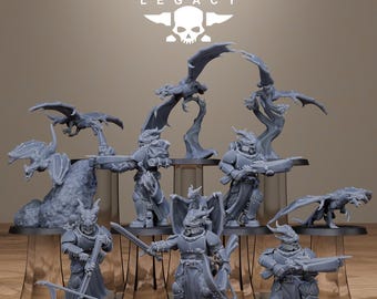 3D Printed Solaris Dragon Squad by StationForge Miniatures