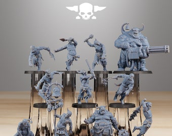 3D Printed Corrupted Guard Walkers x11 by StationForge Miniatures