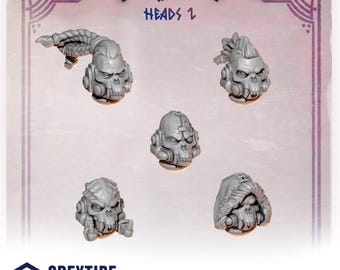3d Printed Primal Hounds Heads #2 x10 by Greytide Studio