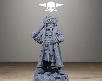 3D Printed GrimGuard Frostwatch Leader by StationForge Miniatures