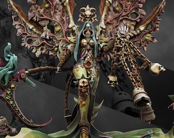 3D Printed Morticia the Morbid Queen by DakkaDakka Miniatures