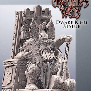 3D printed Dwarf King by Avatars of War