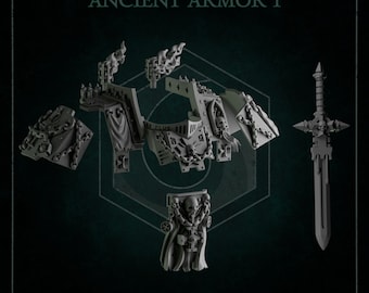 3d Printed Ancient Armor Upgrade Kit by Greytide Studio