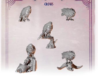 3d Printed Primal Hounds Crow Decorations by Greytide Studio