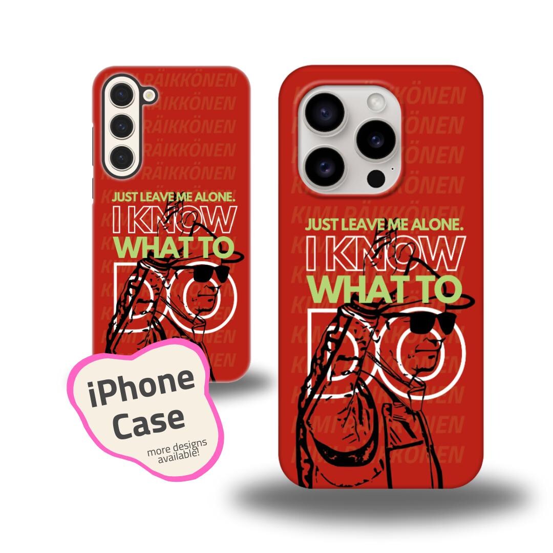 iPhone - キミ　ライコネン キミ・ライコネン F1 iPhoneケース：「I Know What To Do」デザイン