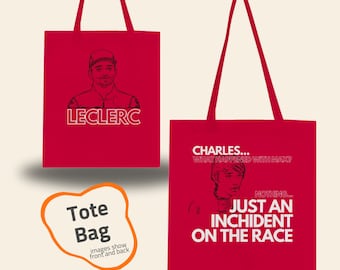 Charles Leclerc Tote Bag F1 Gift For F1 Fans Gift For Charles Leclerc Fans F1 Tote Bag