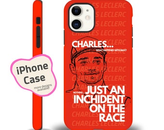 F1 Gift iPhone y Samsung Case para los fanáticos de Charles Leclerc Ferrari Phone Case Gift F1 Inspired