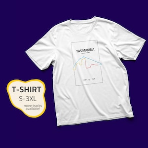 Unisex Abu Dhabi F1 track T-shirt White