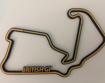 3D gedruckte F1 Rennstrecke Wandkunst, Formel 1 Geschenk