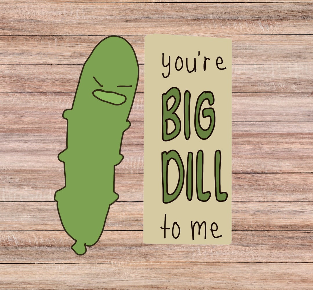 VALENTINES DAY COOKIE Cutter, Your a Big Dill to Me, Set of 2 Valentines Day Cutters, Love