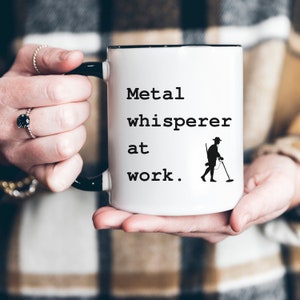 Metal Detector Mug, Metal Detecting Gift, Christmas Mug for Dad, Fathers Day Gift, Dad Gift, Dirt Hunter, Coin Hunter, Metal Detectorist Mug