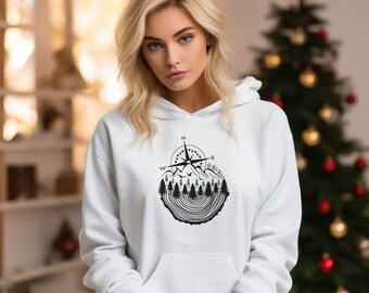 Trail Running Hoodie for Her, Holiday Running Gift for Her, Trail Running Gift for Him, Runner Gift, Running Hoodie, Go Run Trails Hoodie