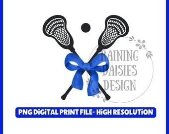 Royal Blue Lacrosse Stick PNG File, Lacrosse sublimation design, Lacrosse Mom, Lacrosse Era, Coquette Lacrosse Design, Lacrosse PNG Design