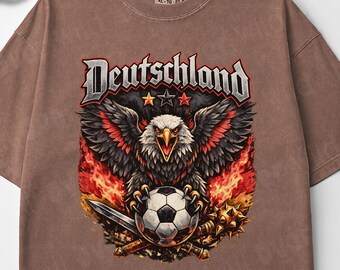 Germany Soccer Shirt, Deutschland Football Tee, German Pride Shirt, World Cup Fan Gift, Eagle Graphic Tee, Soccer Supporter