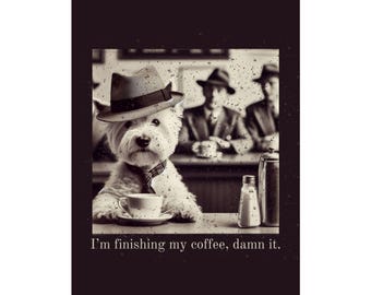 Targa in metallo vintage con scritta in inglese Dog Time for Coffee, divertente targa in latta per casa, cucina, bar, fattoria, ristorante, bar, bar, grotta, decorazione da parete con cane, 20 x