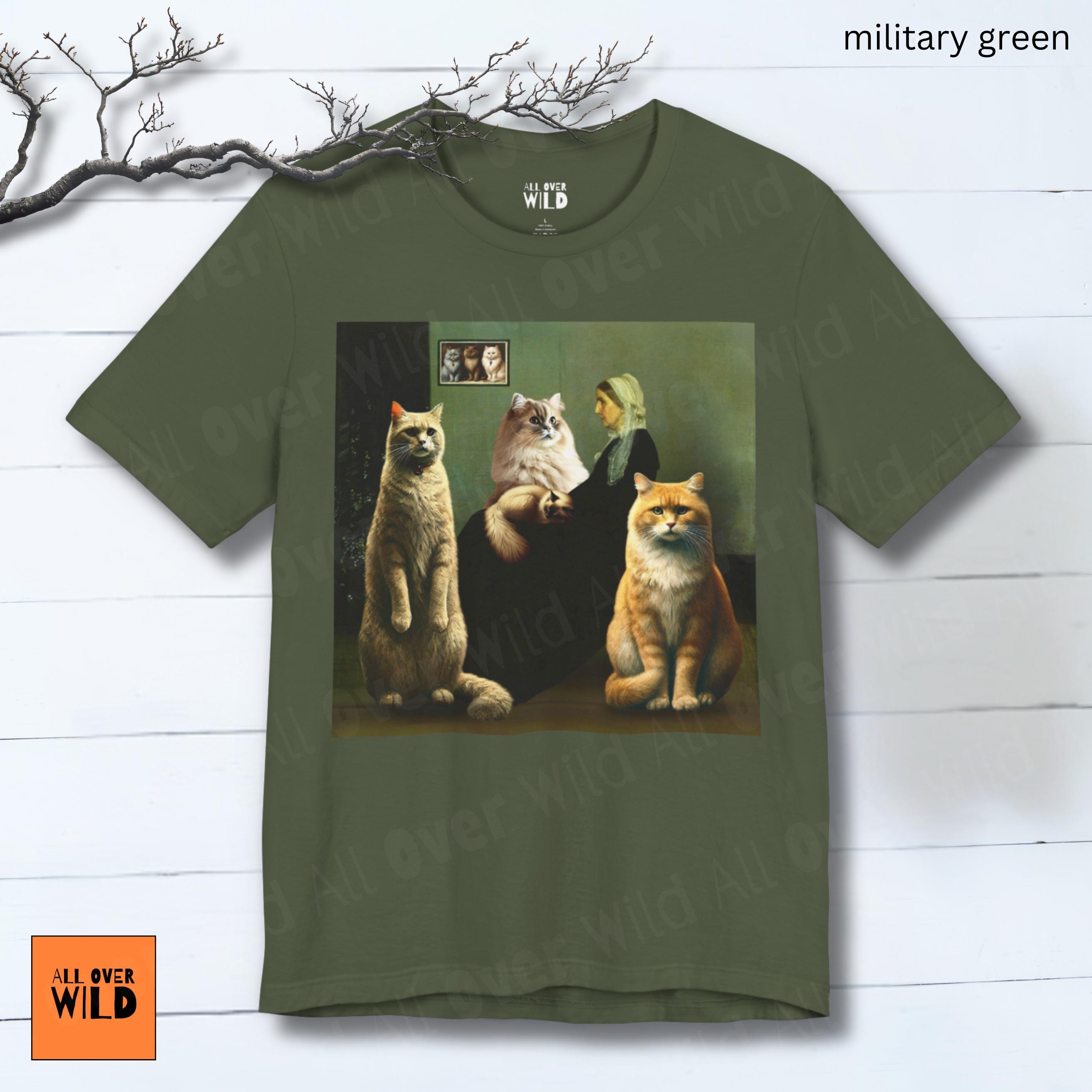 Whistlers Mother Cat Shirt, Funny Cat Art Tee, Museum Lover Gift