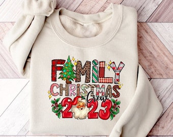 Family Christmas Crew, 2023 Christmas, Christmas Sweatshirt, Custom Christmas Shirt, Personalized Christmas Shirt, Gift For Christmas,