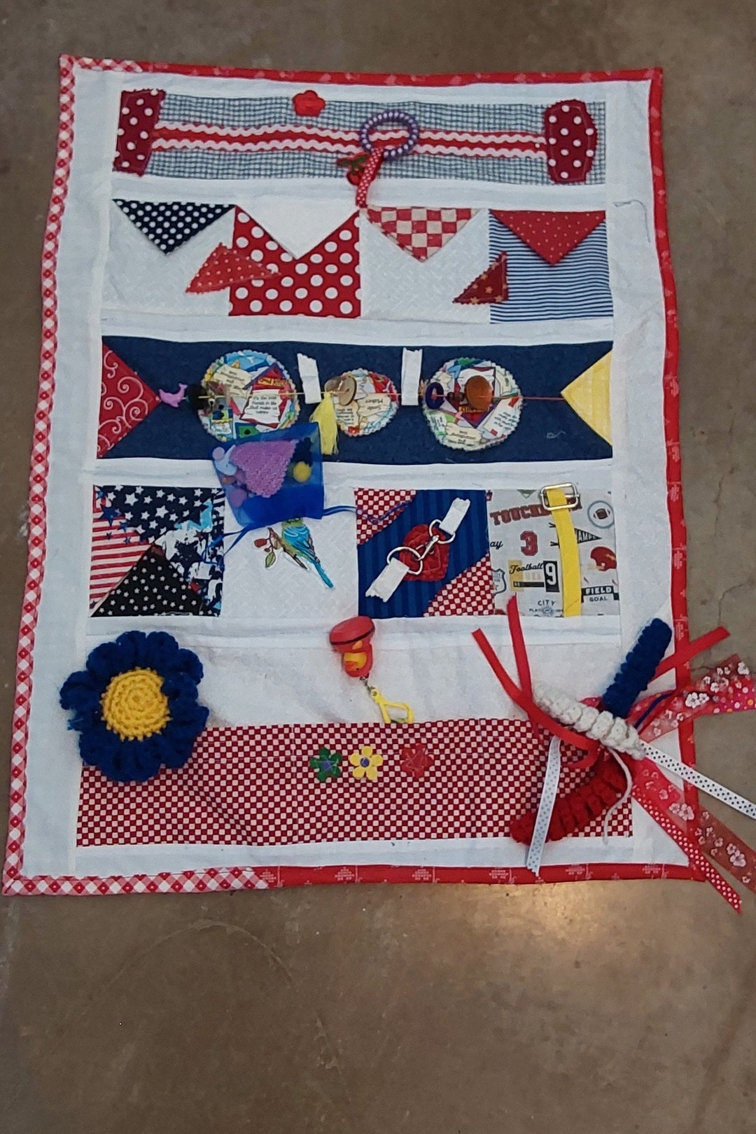 Fidget Quilt for Dementia Patients Alzheimers Autism Stroke Etsy