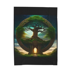 Tree of Life Kuschelige Kuscheldecke