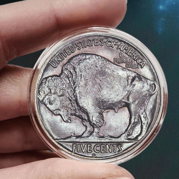 1913D Buffalo Nickel coin Piece commemorative