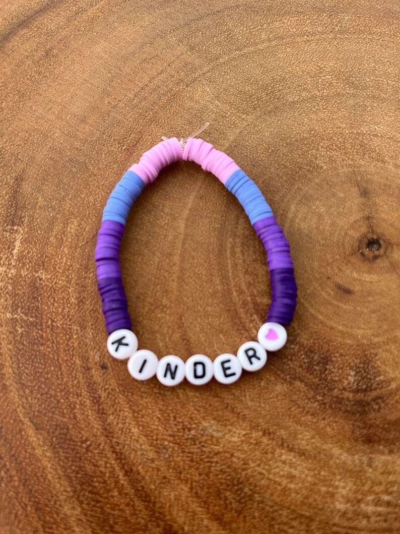Teacher Rainbow Letter Bracelet