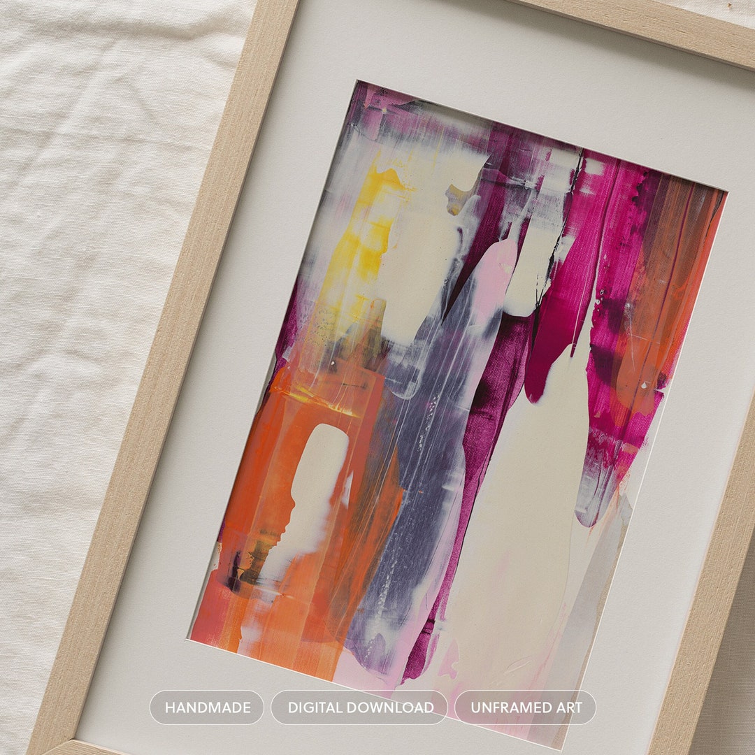 Abstract Wall Art for Living Room Abstract Digital Art Print Modern