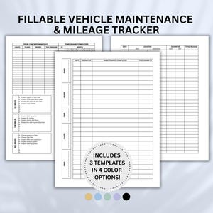 Car Maintenance Chart Template: Simplify Your Routine