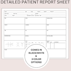 One patient nurse report, shift organization, ICU, med surg, handoff, assessment, new nurse grad, RN report template, vital signs, printable
