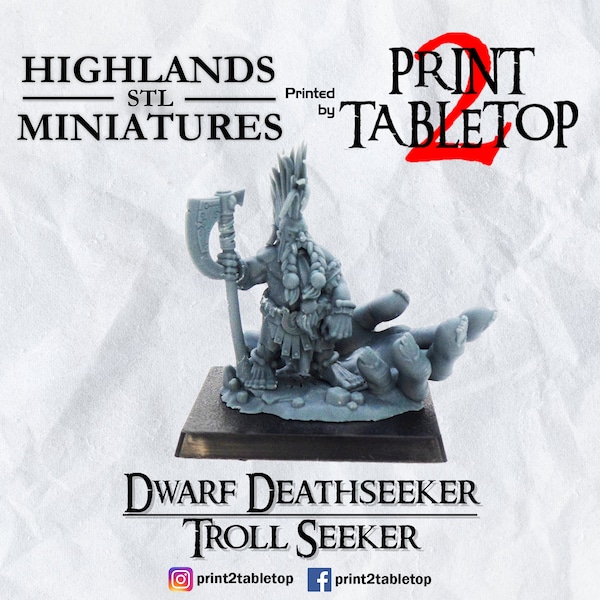 Dwarf Giant Seeker | Sons of Ymir | 28mm | 32mm | Highlands Miniatures | Fantasy Miniature