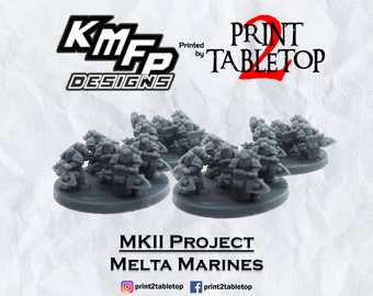 EPIC Missile Marines | MKII-Projekt | 8mm episch | KMFP-Designs | Science-Fiction-Miniatur