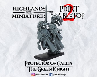 The Green Knight | Character | 28mm | 32mm | Highlands Miniatures | Fantasy Miniature