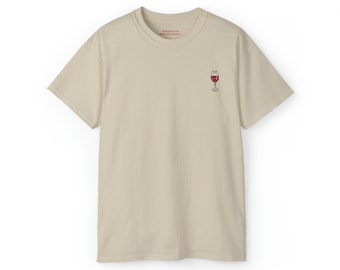 Vintage sfeer: camisa con emblema de wijnglas.