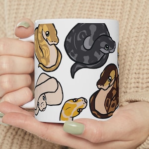 Ball Python Morph Mug: Reptile Lover Gift