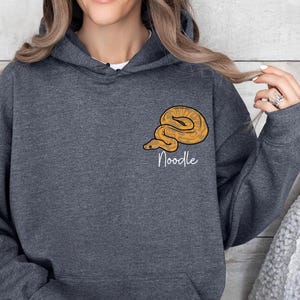 Ball Python Hoodie: Personalized Pet Sweatshirt, Snake Lover Gift