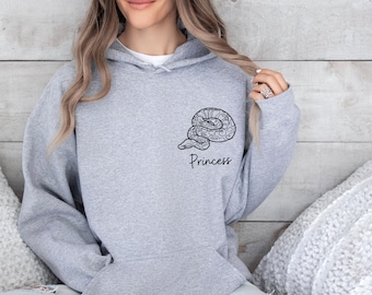 Ball Python Hoodie, Personalized Pet Sweatshirt, Personalized Pet Gift, Snake Lover, Gift For Reptile Lover, Custom Pet Sweatshirt