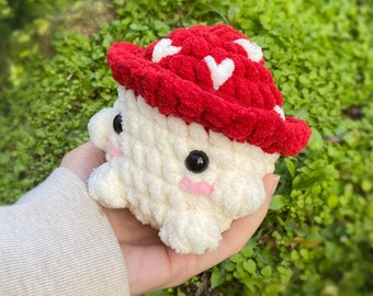 Crochet Chunky Mushroom Boy Plushie