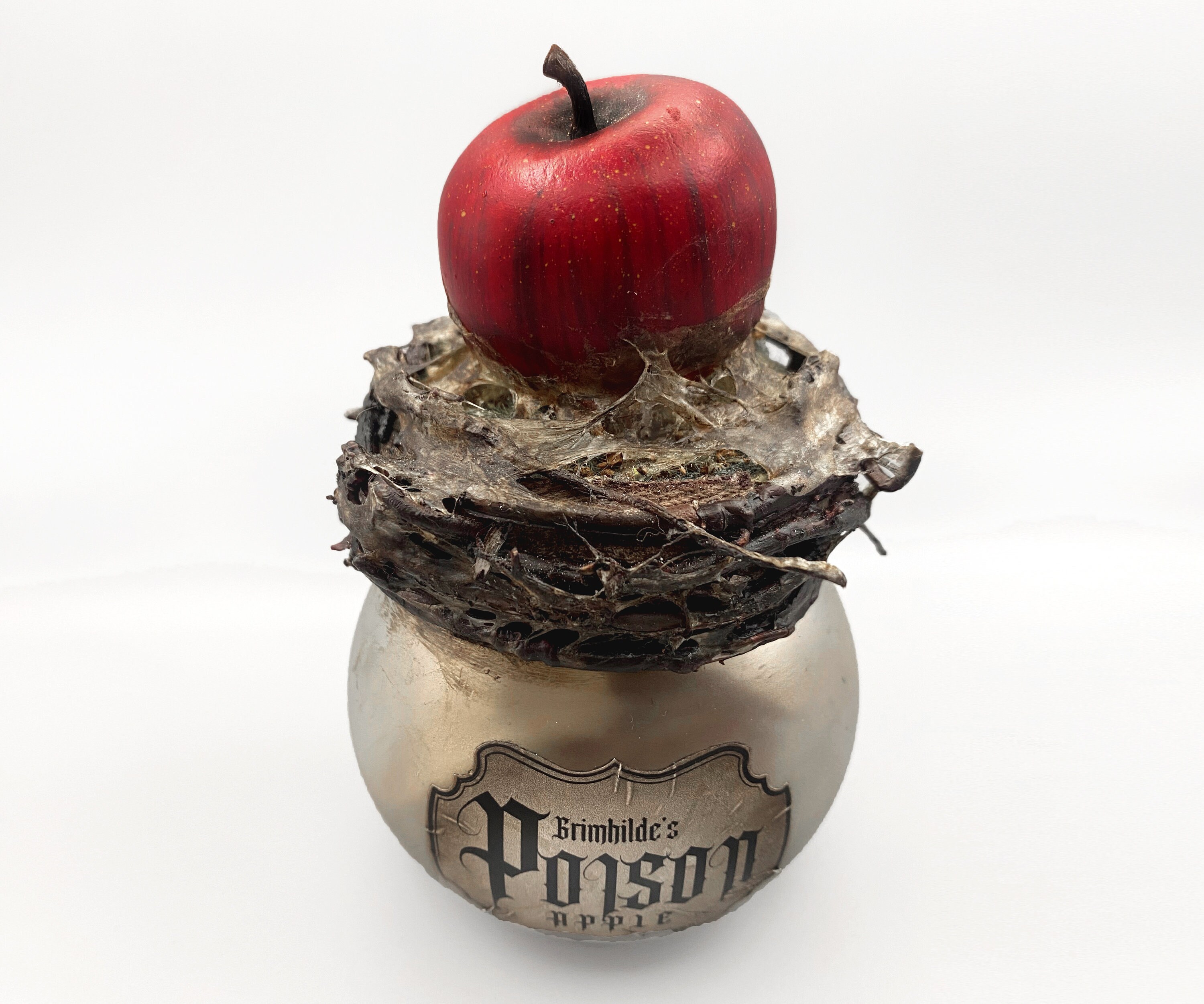 Poison Apple Potion Magic Apothecary Herbology Glass Bottle Prop **does