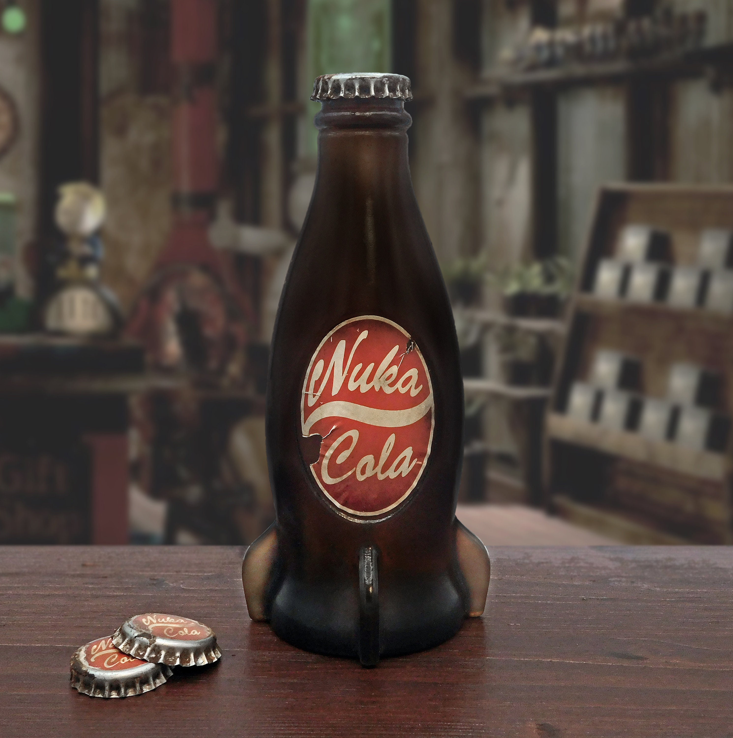 fallout フォールアウト ヌカコーラ ロケット　ボトル キャップ　コーラ Fallout ヌカ・コーラ・ダーク ガラスボトル&キャップ