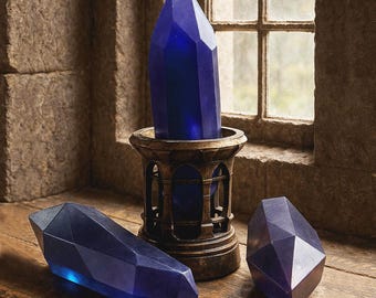 Translucent Resin Soul Gem Crystal with Optional Stand