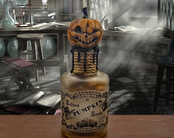 Potion empoisonnée aux graines de citrouille, accessoire de bouteille en verre pour apothicaire magique, herboristerie ** Ne contient pas de poison **