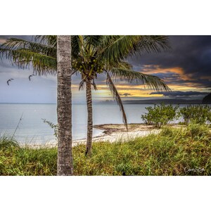 Florida Keys Sunset canvas print, Florida wall art, Florida home decor, Palm Trees
