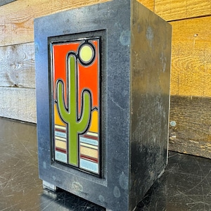 Metal Planter / Steel Planter with Custom Tile