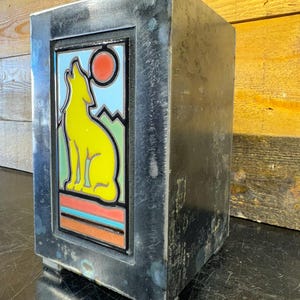 Metal Planter / Steel Planter with Custom Tile