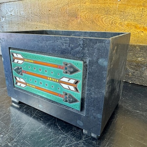 Metal Planter / Steel Planter with Custom Tile