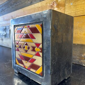 Metal Planter / Steel Planter with Custom Tile