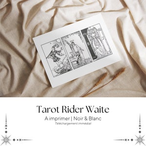 Tarot Rider Waite to print - Black and white