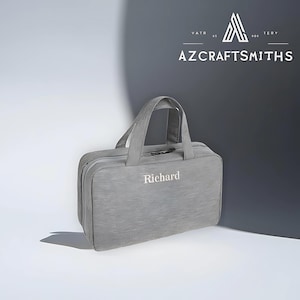 Personalized Waterproof Embroidered Hanging Travel Wash Bag, Customized Hangable Toiletry Bag For Convenient Organization