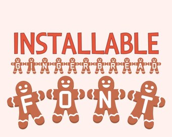 Lebkuchen Schriftart OTF SVG PNG | Urlaub Doodle Buchstaben