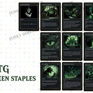 MTG Proxies Printable Magic Cards Package: Green Pack Alternate Art - Etsy