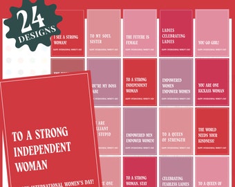 Internationalen Frauentag Karten, Empowerment Printable (PDF)